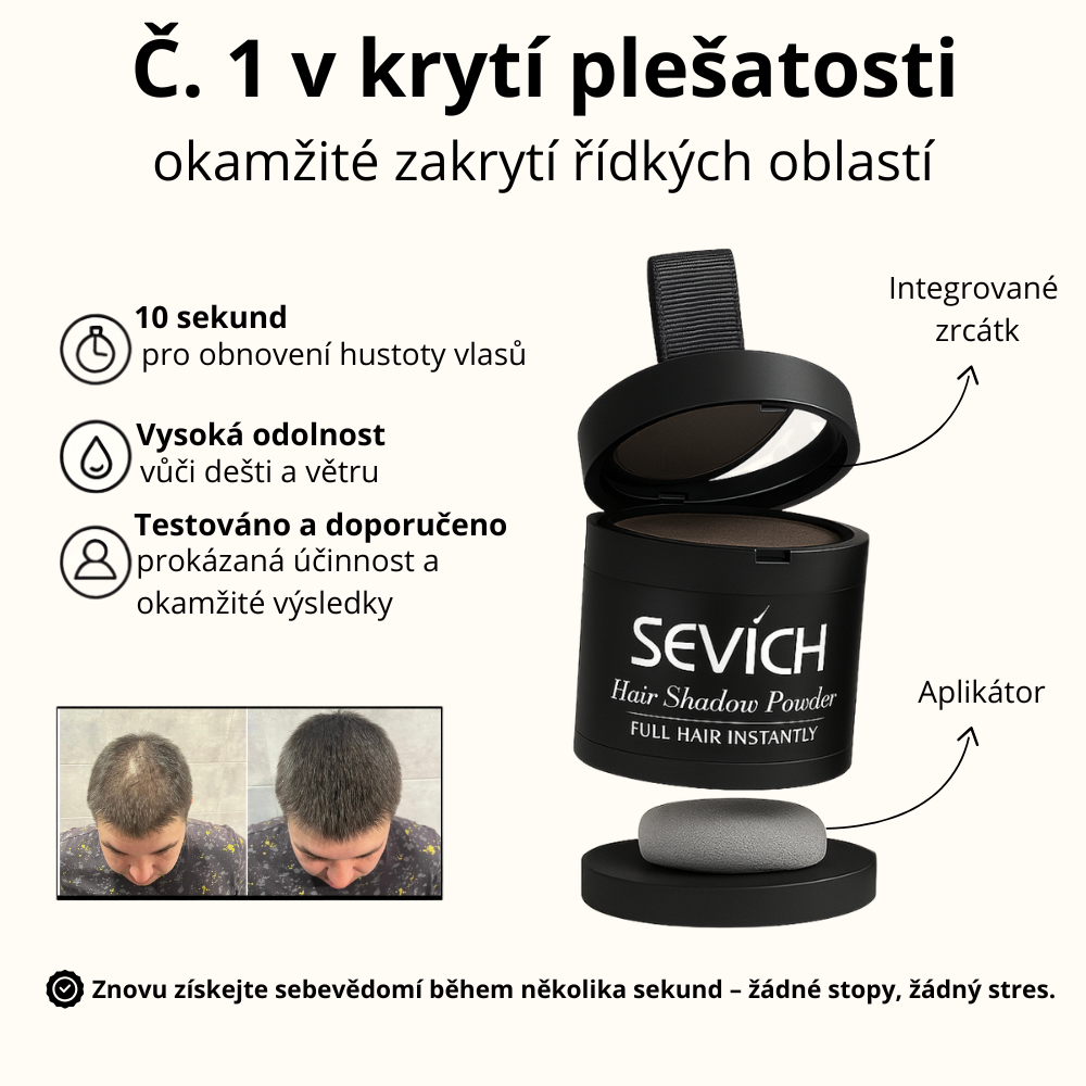 Maskovací pudr na vlasy