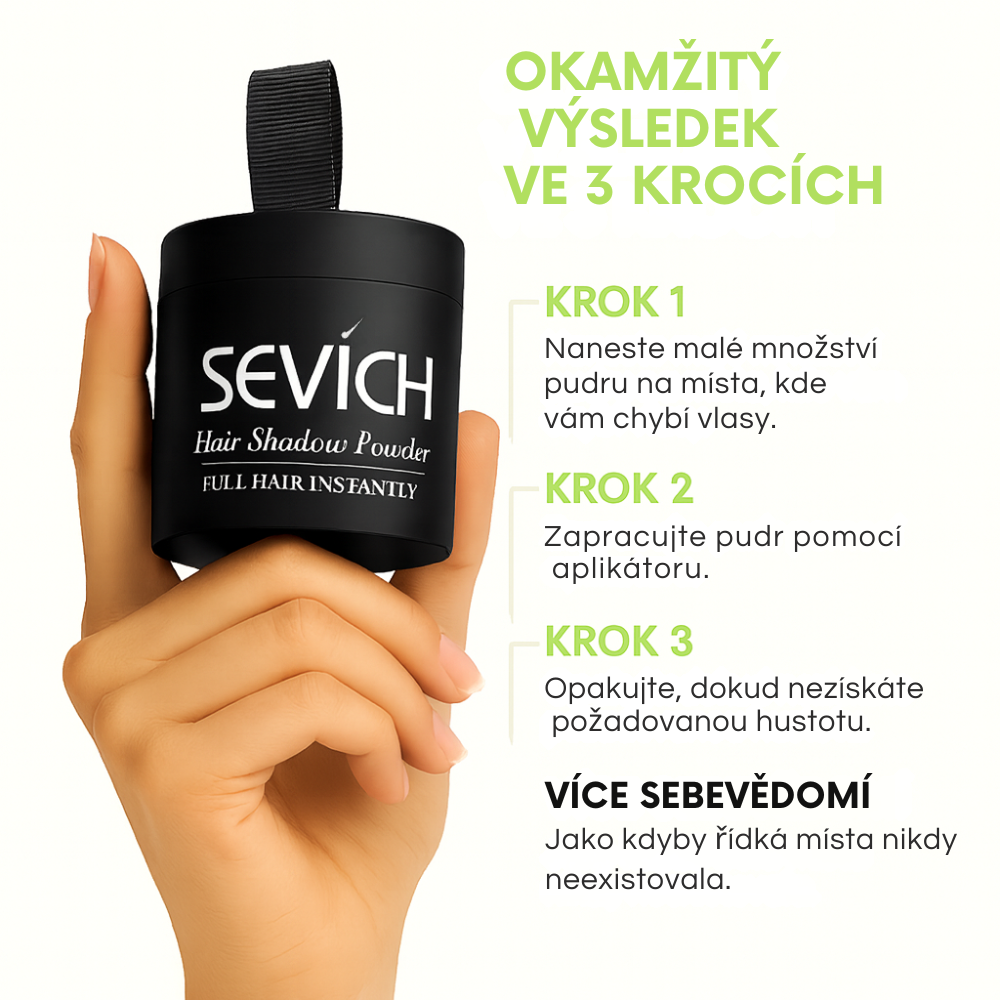 Maskovací pudr na vlasy