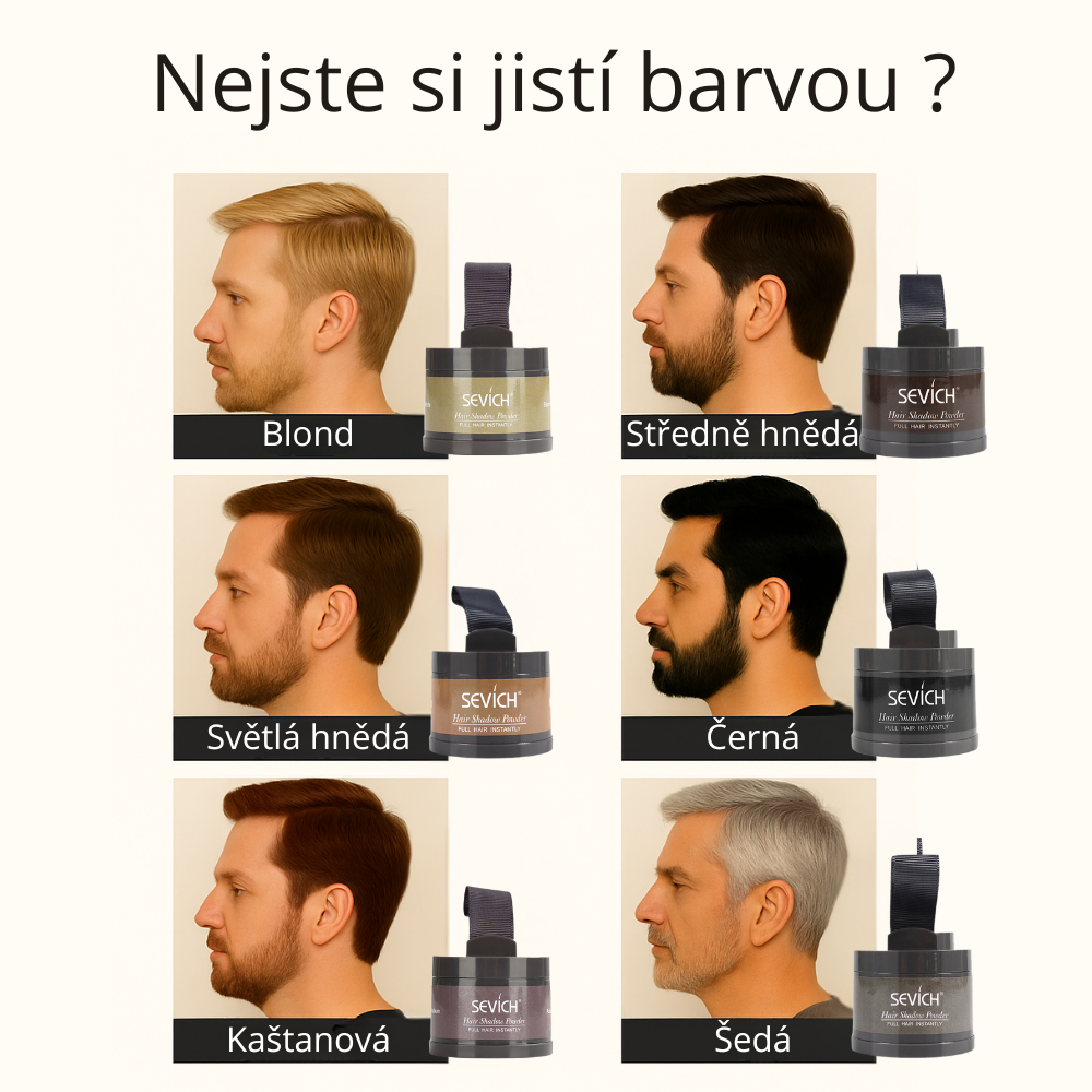 Maskovací pudr na vlasy